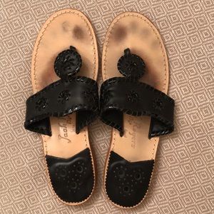 Jack Rogers- “Jacks” Black Sandal